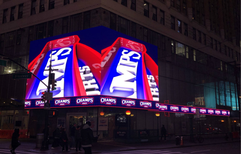 紐約時(shí)代廣場(chǎng)Broadway 1441號(hào)戶外全彩屏