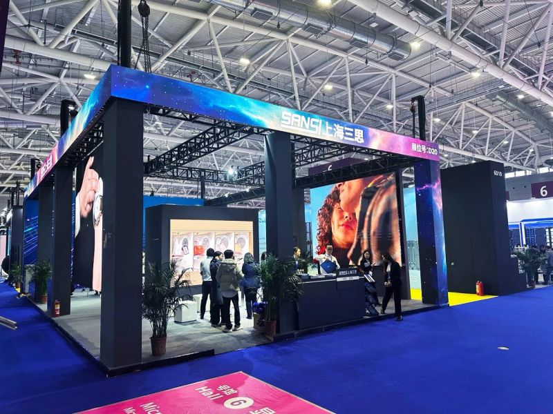 會(huì)展,室內(nèi)屏,全彩屏,LED屏,實(shí)現(xiàn),曲面,無(wú)縫拼接