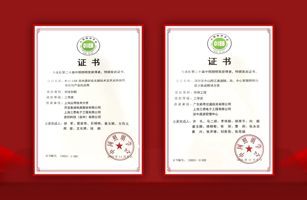 三思雙獎加冕,技術創新,品牌實力,再獲認可